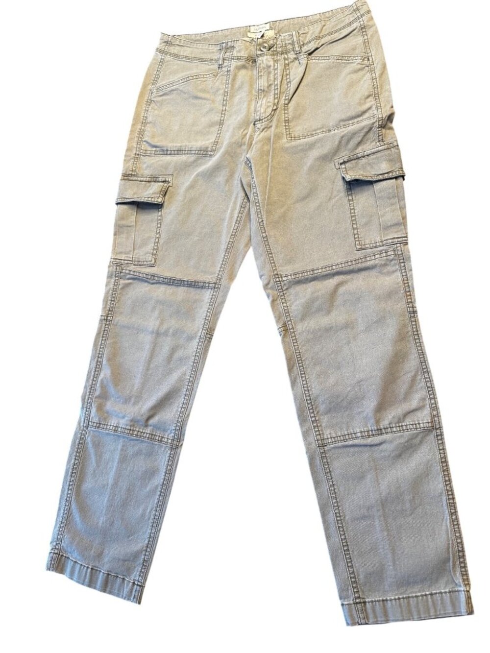 L.L.Bean Womens Favorite Fit Cargo Pants Size 10 Tan Cotton Stretch Durable